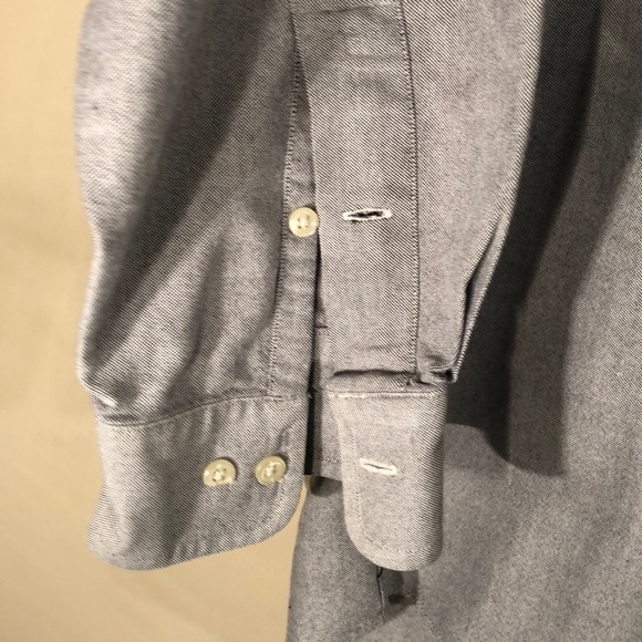 Ralph Lauren Gray Button-Down Size XL Neck 16.5 - Picture 6 of 8